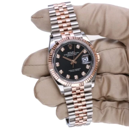 New Arrivals rolex datejust 126301 two tone fluted replica copy 1