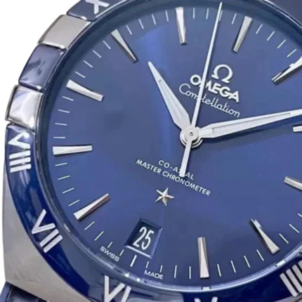 New Arrivals omega constellation blue dial replica 5