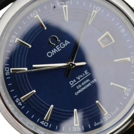 New Arrivals omega de ville dark blue dial replica 5