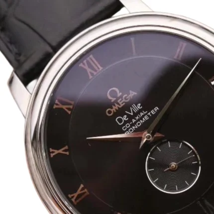 New Arrivals omega de ville prestige black dial replica 4