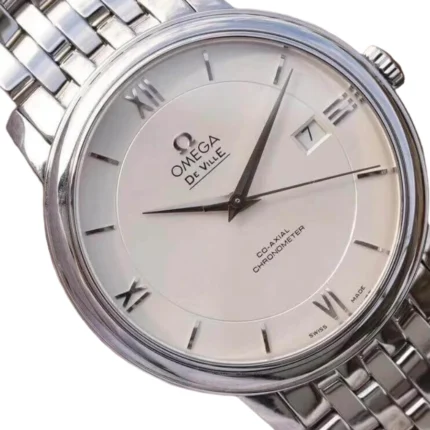 New Arrivals omega de ville prestige white dial replica 6