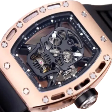 New Arrivals richard mille rm52 01 tourbillion rose gold replica 7