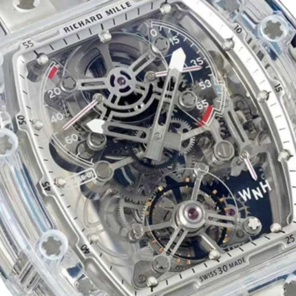 New Arrivals richard mille rm56 01 tourbillion transparent case replica 4